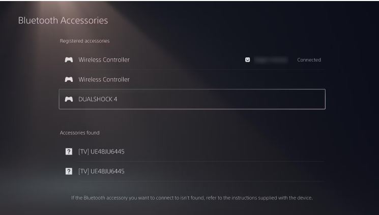تظنیمات بلوتوث PS5
