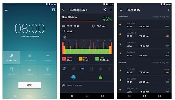برنامه Runtastic Sleep Better