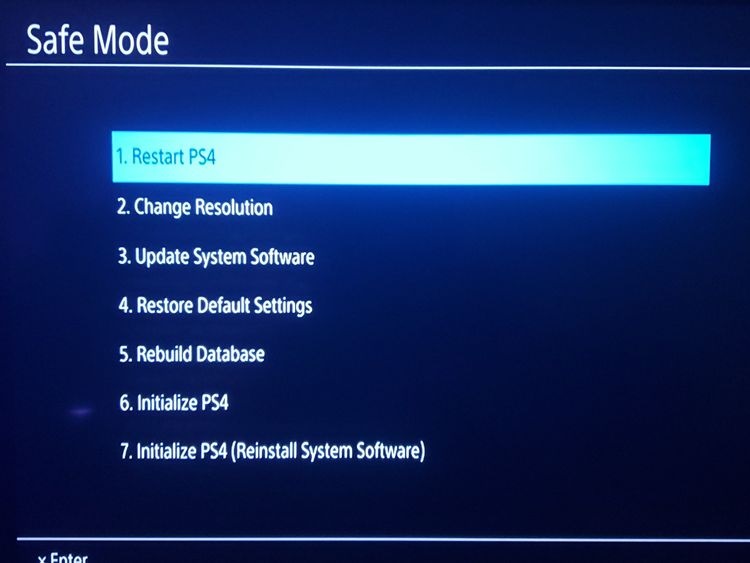 نحوه بازسازی پایگاه داده PS4