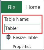 ایجاد  جدول در Excel