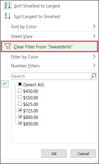 ایجاد  جدول در Excel