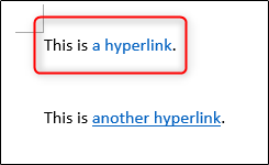 حذف Underline از پیوند در Word