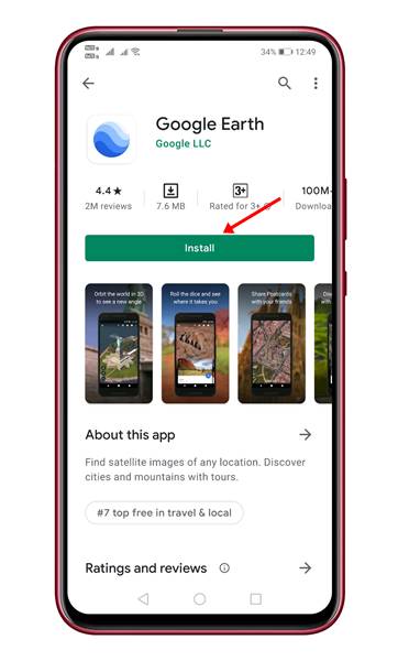  "Google Earth" را دانلود کنید