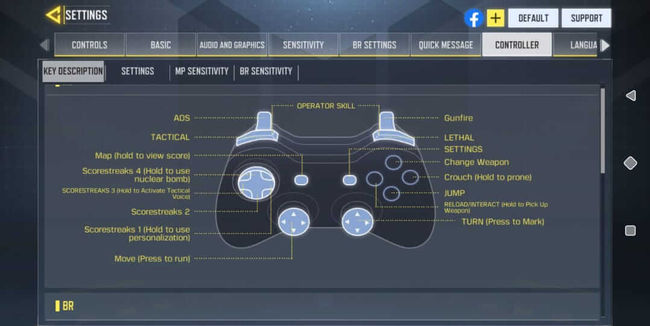 وصل کردن دسته به Call of Duty: mobile