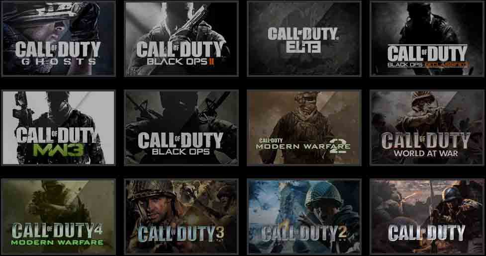 تاریخچه بازی های call of duty