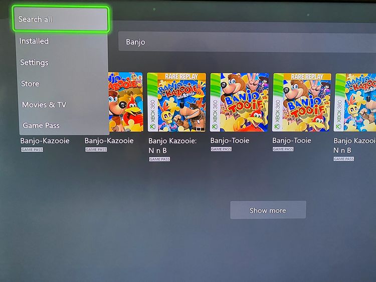 از عملکرد جستجوی Xbox خود استفاده کنید