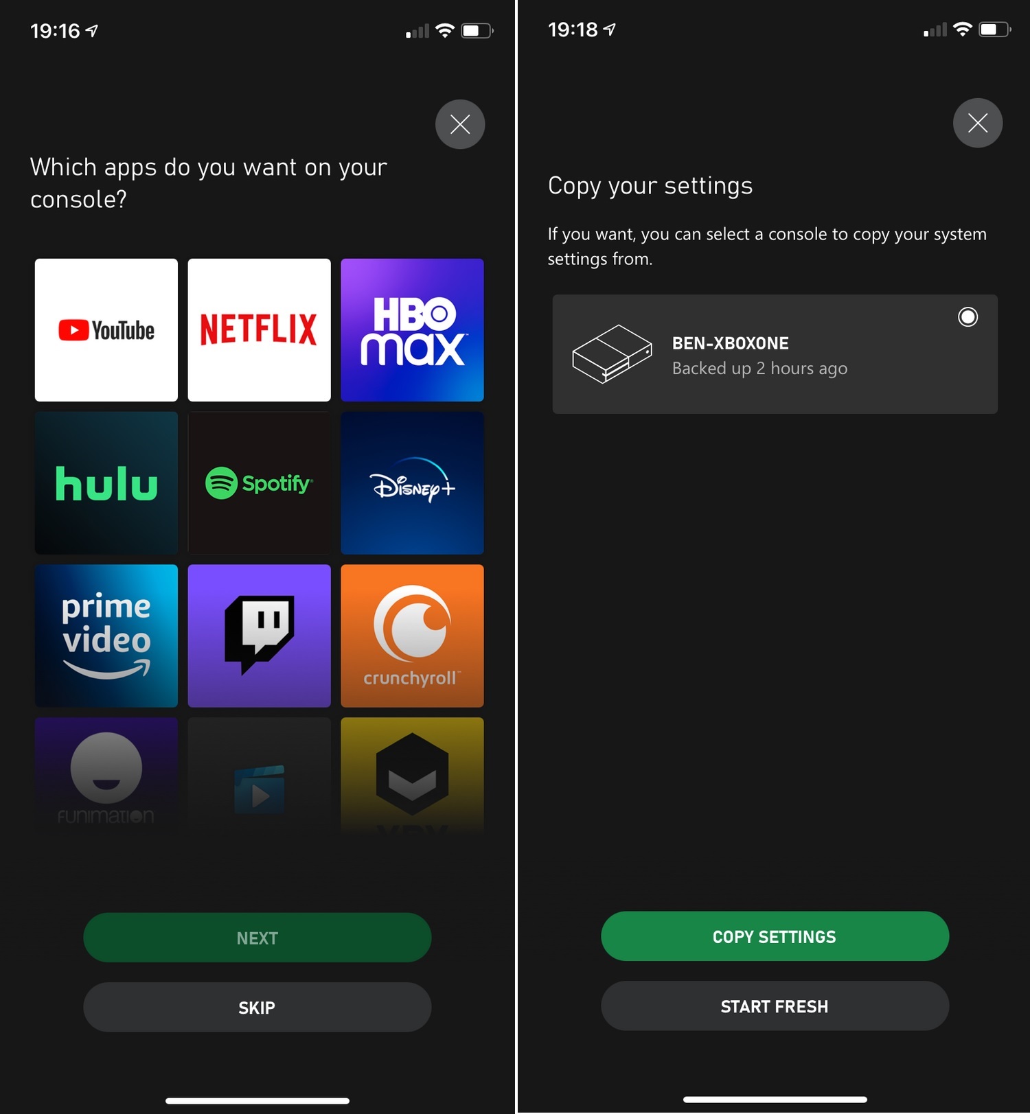 برنامه های نصب Xbox