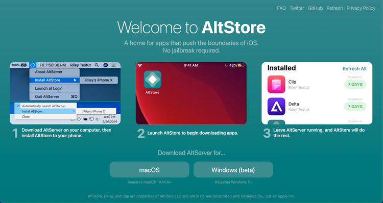 AltStore را دانلود کنید