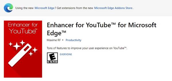 افزونه Enhancer for YouTube