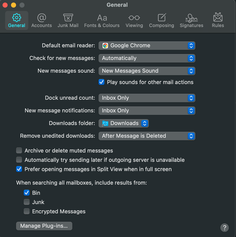 Manage Plug-ins را باز کنید