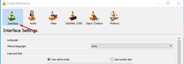تغییر تم VLC