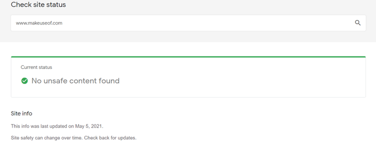  ایمن بودن لینک با Google