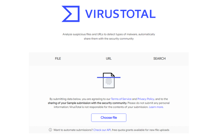 امنیت لینک با VirusTotal Safe 