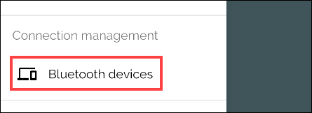 "Bluetooth Devices" را انتخاب کنید