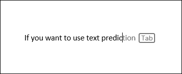 متن پیش بینی شده در Microsoft Word