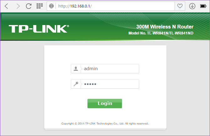 ورود به سیستم سرور TP-Link