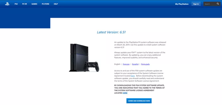 آپدیت PlayStation