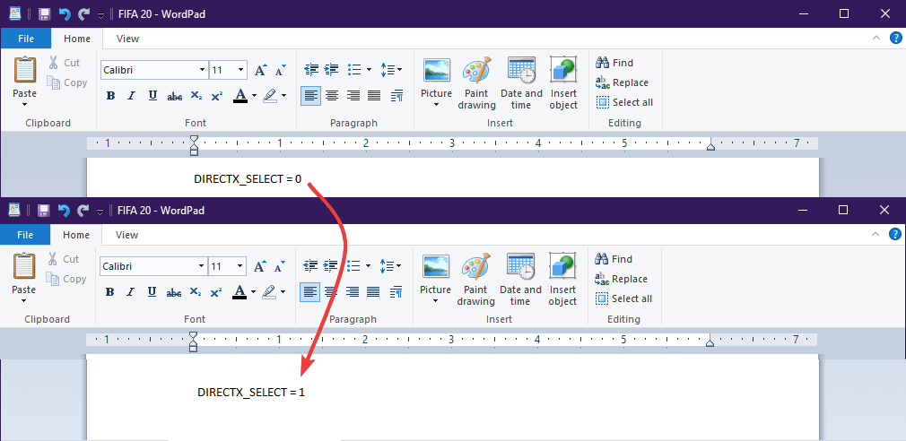 تغییر مقدار یک فایل