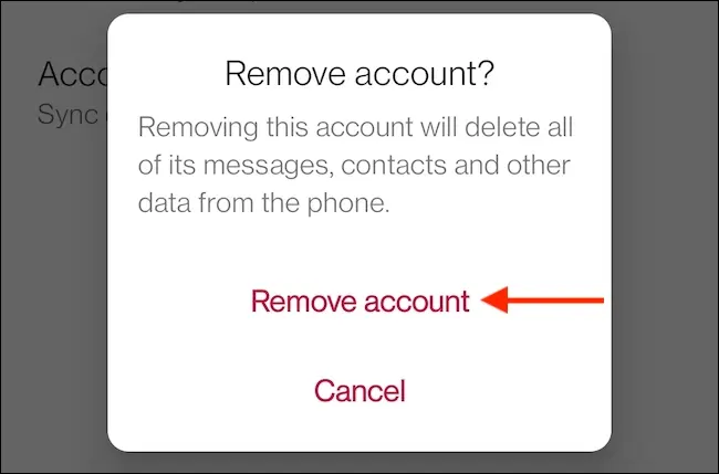 خروج از برنامه Gmail در Android
