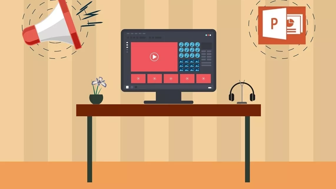 ضبط ویدیو در پاورپوینت مایکروسافت