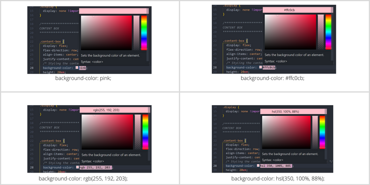 آموزش کار با رنگ در CSS