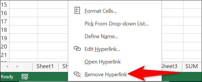 Remove Hyperlink 