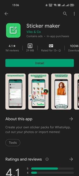برنامه Sticker Maker