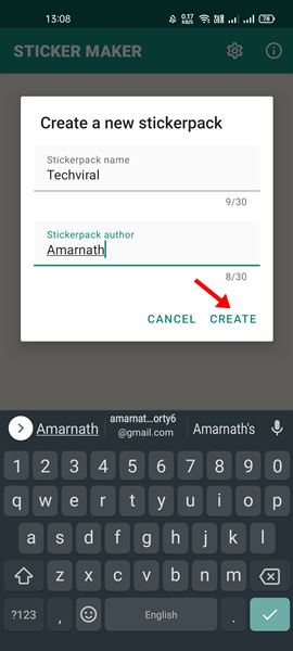 برنامه ساخت استیکر