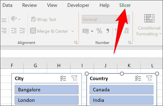 تغییر فونت Slicer