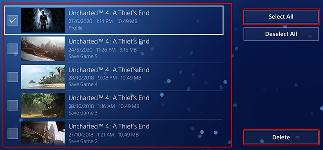 دیتای بازی در ps4
