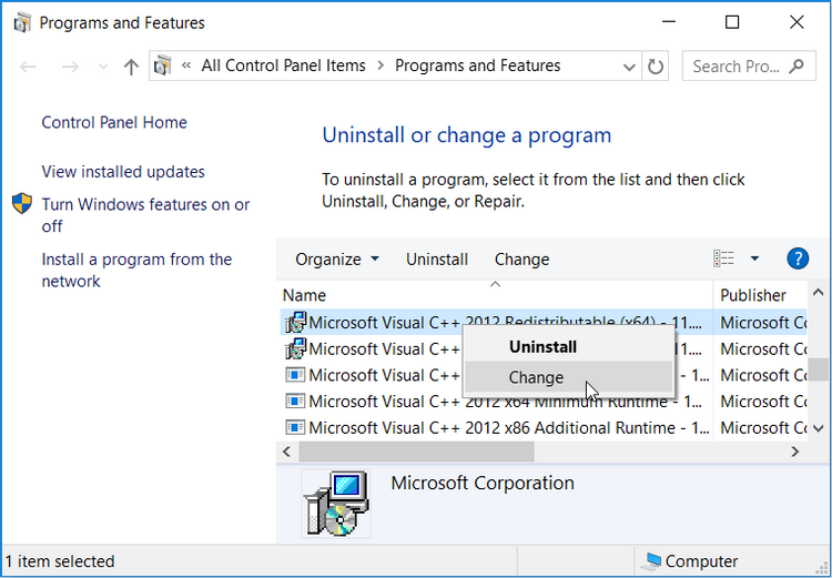 حل مشکل no files to extract