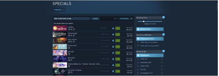  ابزارهای جستجوی Steam 