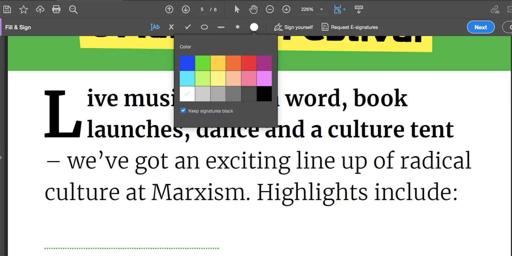 حذف متن از PDF با Acrobat Reader