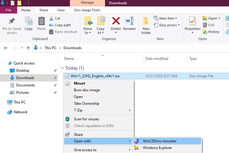 Windows Disc Image Burner
