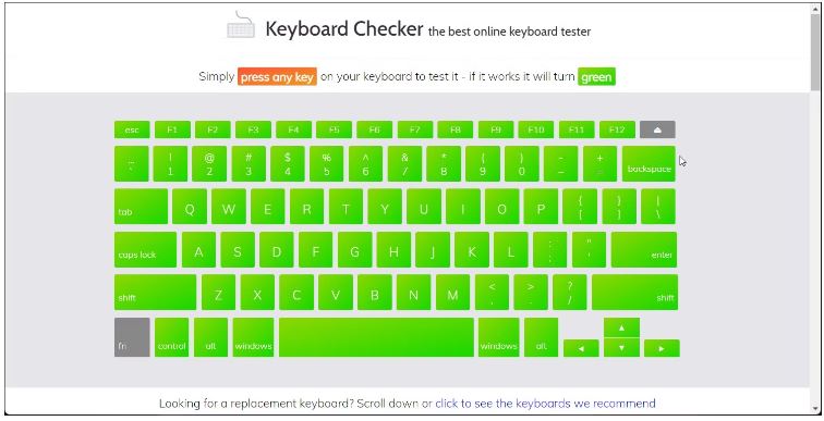 Keyboard Checker